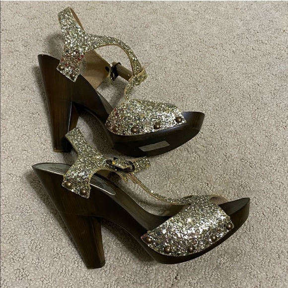 Texto Gold Sparkly Heels Size 36 - Picture 10 of 10